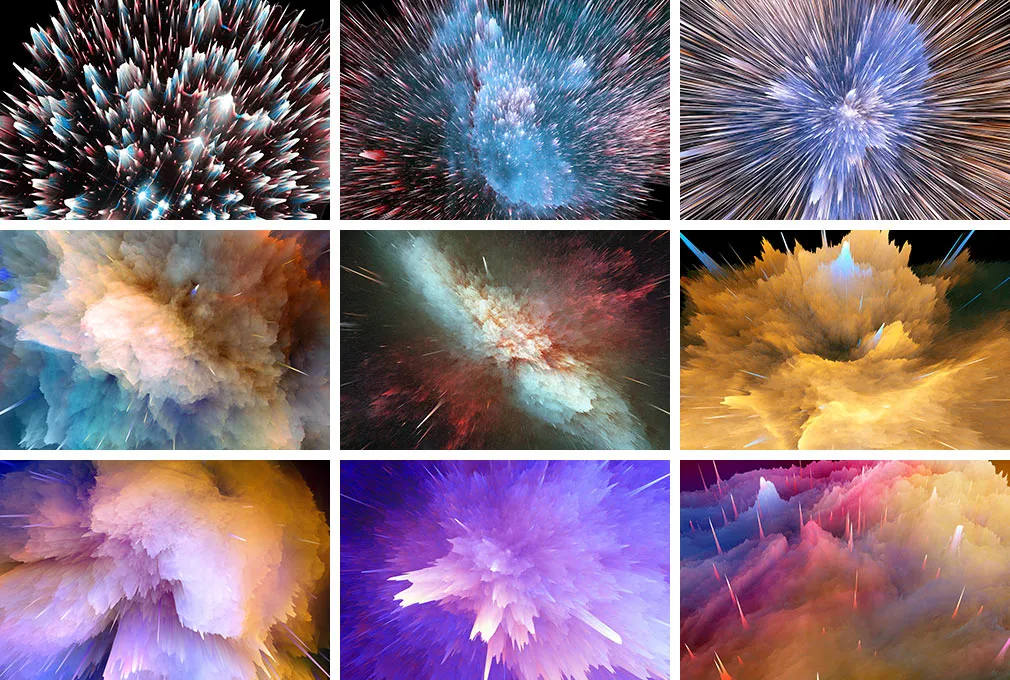 Space Explosion Backgrounds