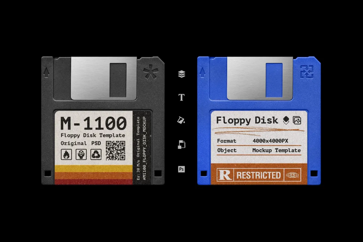Floppy Disk Mockup