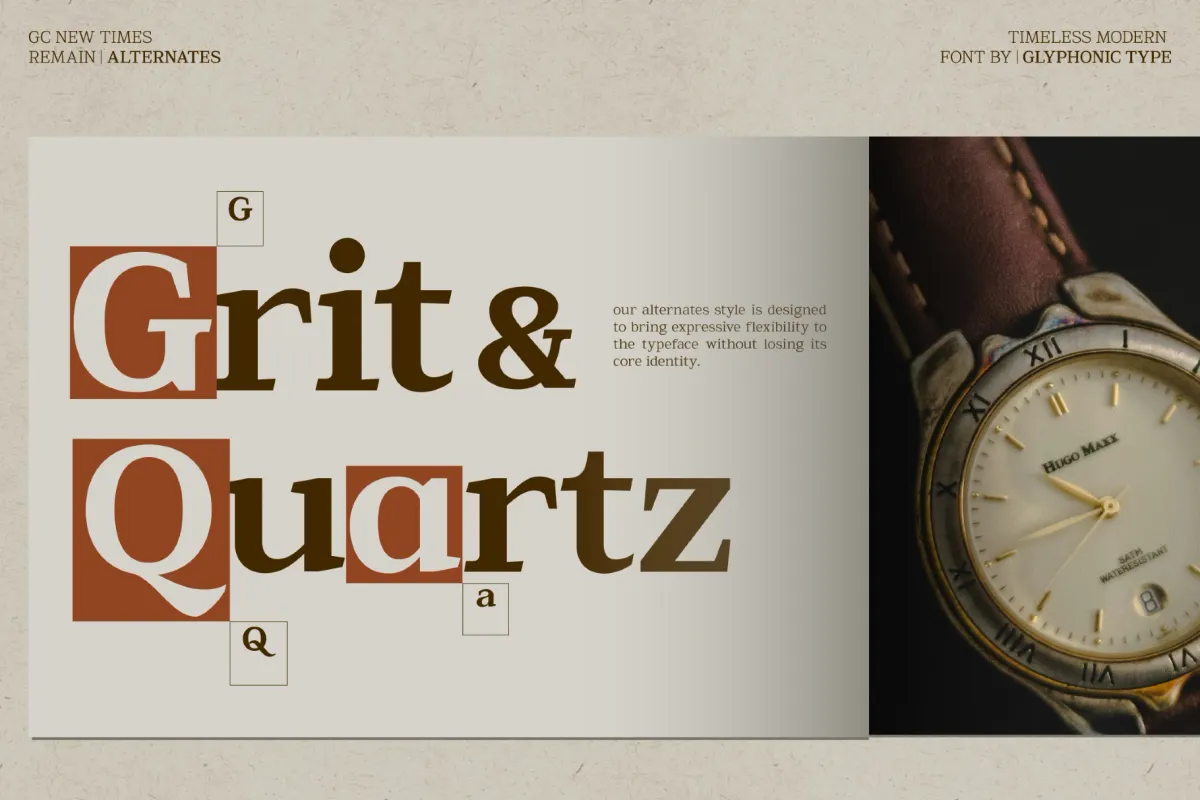 GC New Times Remain - Modern Serif Font
