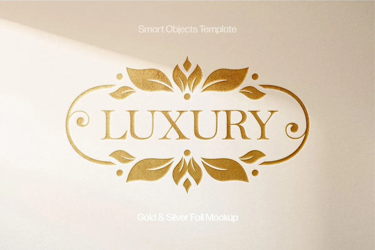 Deluxe Gold & Silver Foil Mockups