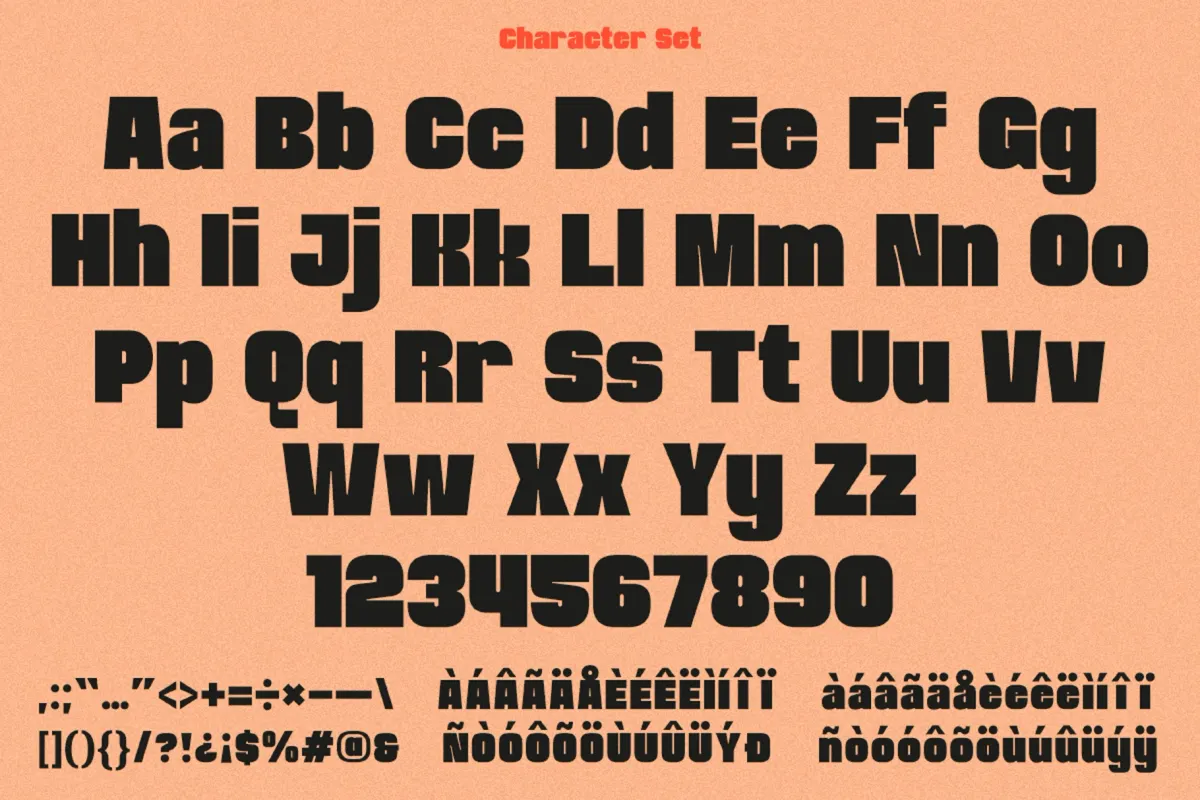 Rushel - Bold Sans Serif Font