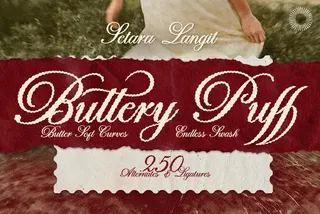 Buttery Puff - Endless Swash Script Font