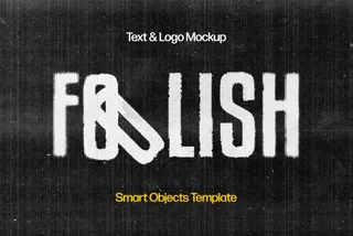 Inverted Blurred Scan Text Effect