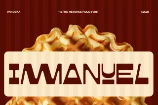 Immanuel - Retro Reverse Food Font