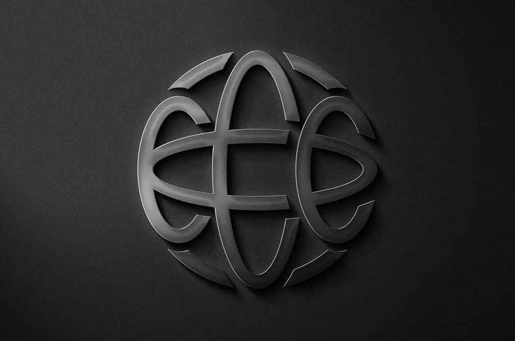 Stylish Steel Logo Mockup