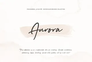 Aurora — Watercolor Photoshop Brushes Collection