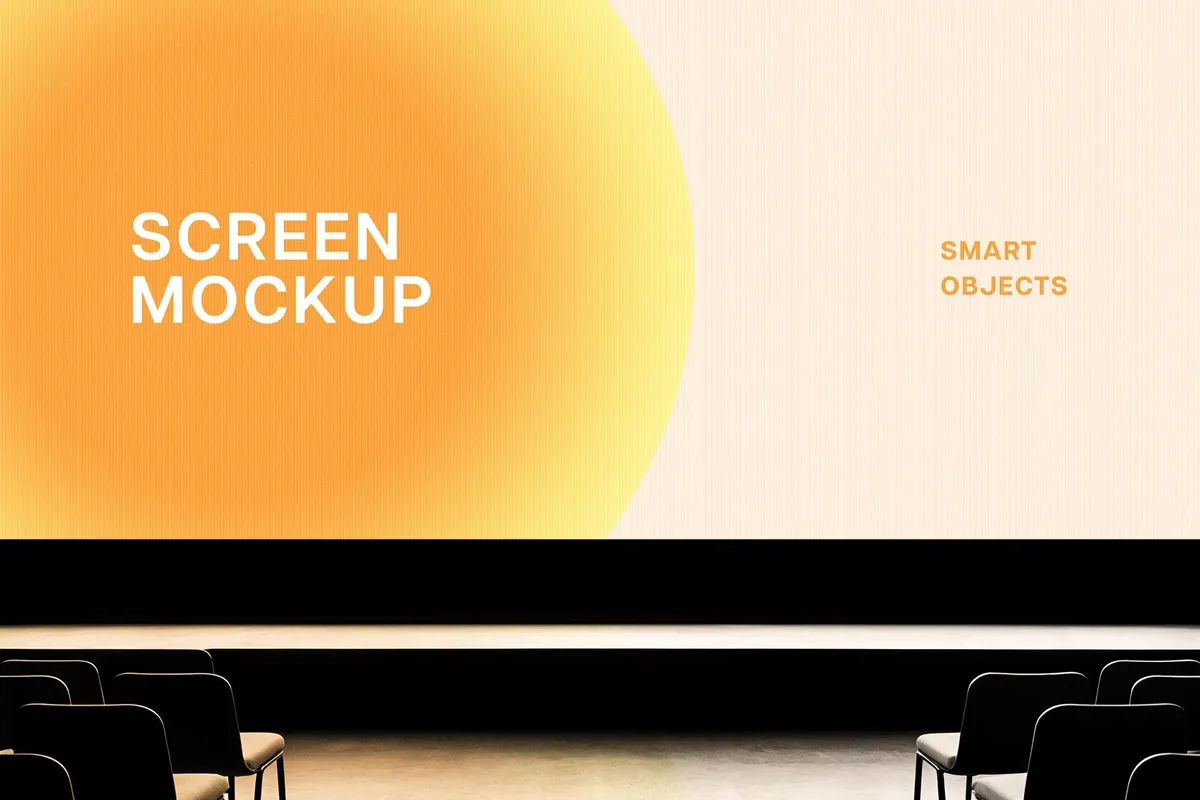 21:9 Stage Screen Mockup