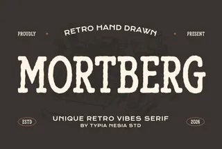 Mortberg - Rough Vintage Western Slab Serif