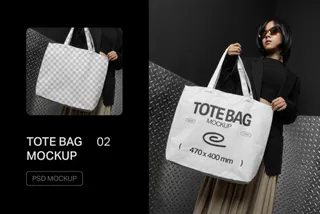 L-Size Tote Bag Mockup
