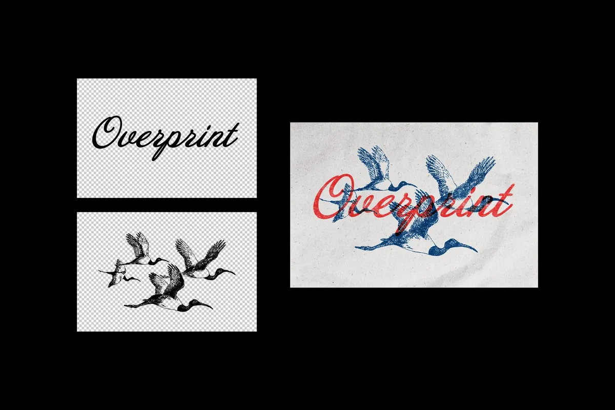 Aged Paper Overprint Effect