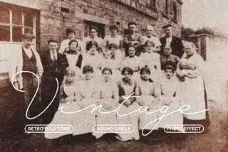 Vintage Dot Halftone Effect