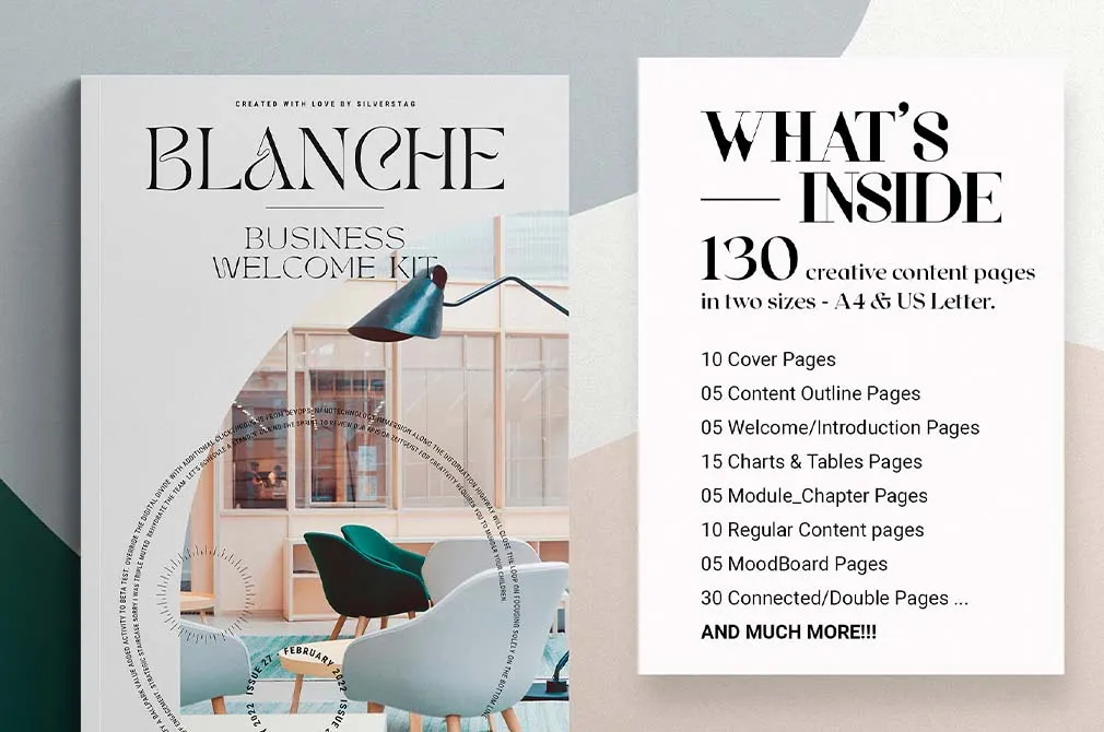 Blanche CANVA eBook/Magazine Creator