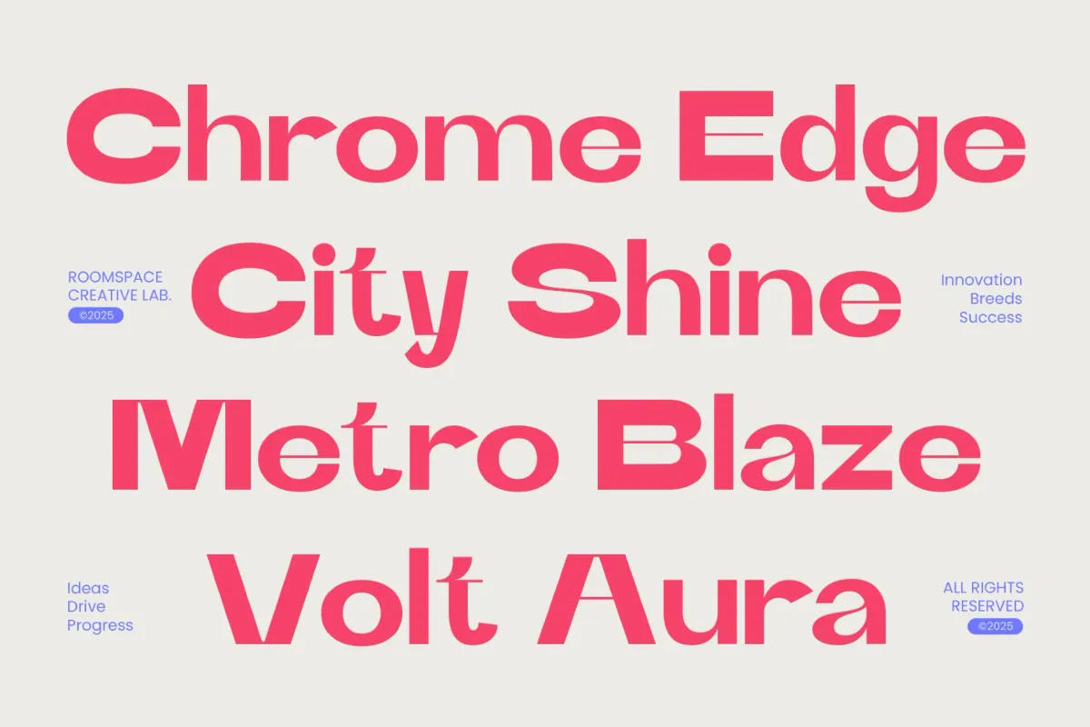Runex — Bold Geometric Sans Serif Font Family