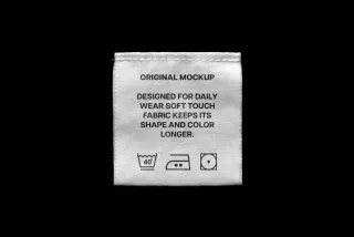 Quad Clothing Tag Mockup