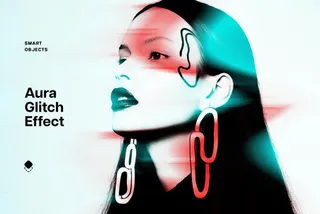 Aura Glitch Photo Effect