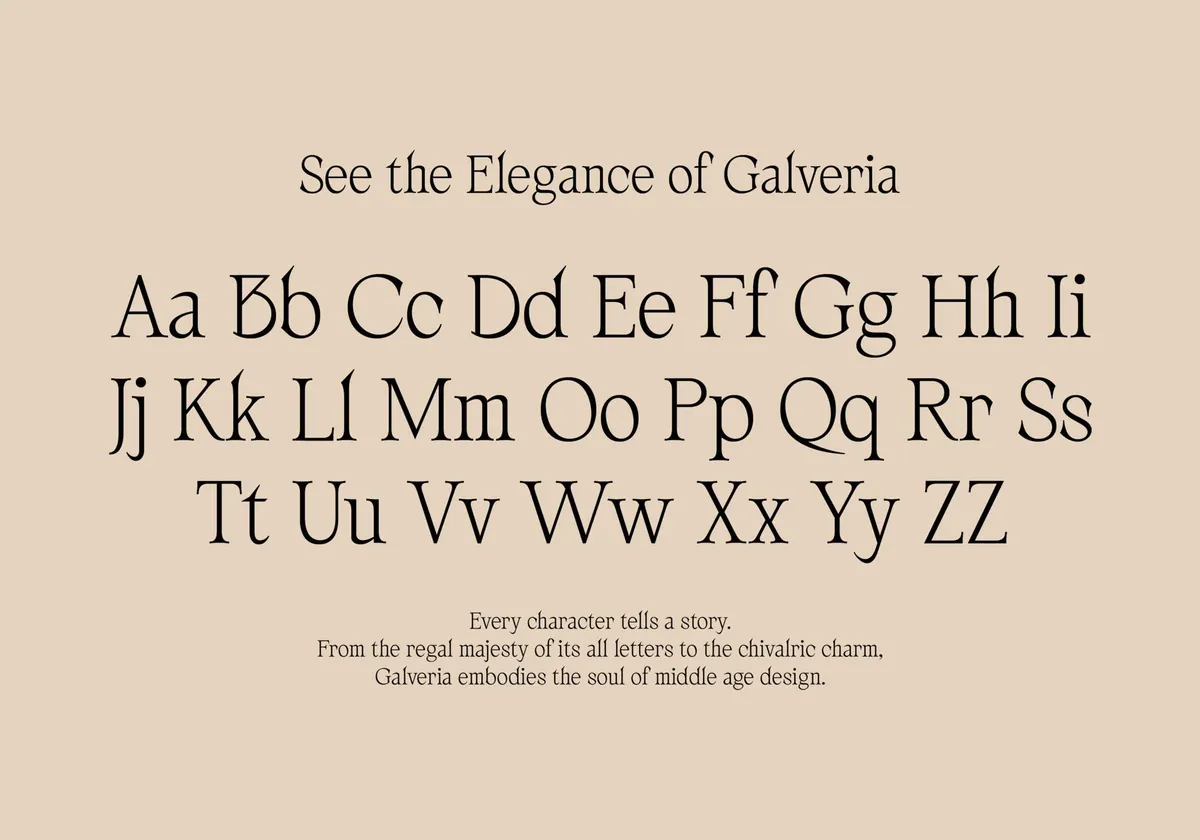 AV Galveria — Display Serif Font