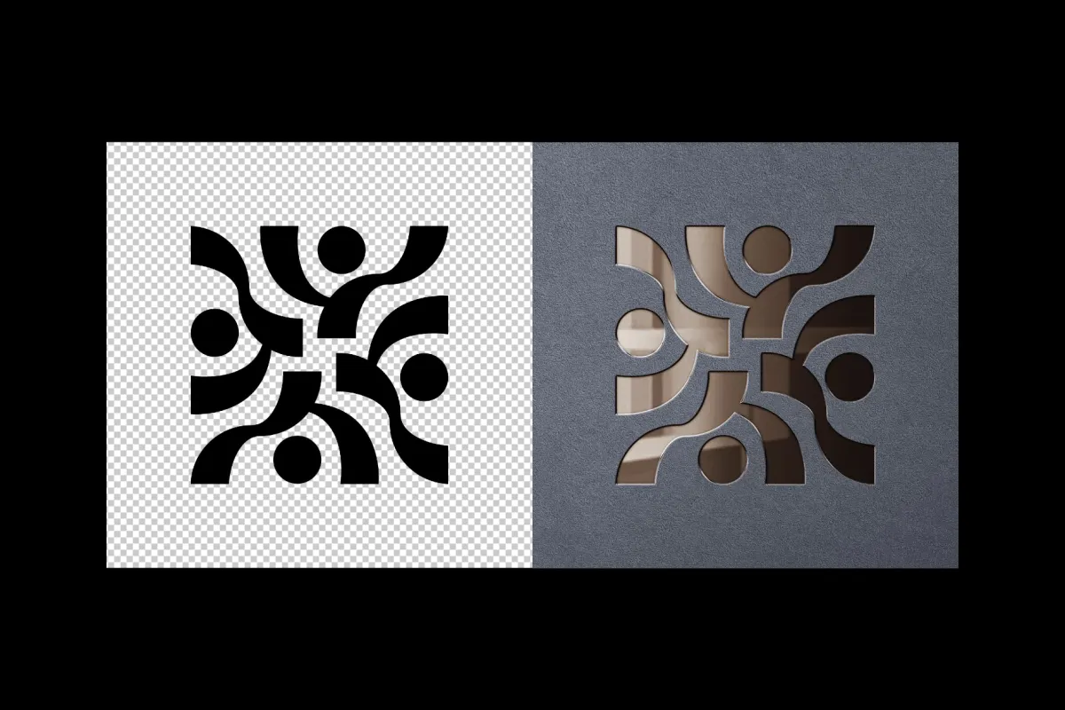 Glossy Debossed Logo Mockup