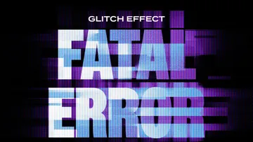 Fatal Error Glitch Text Effect