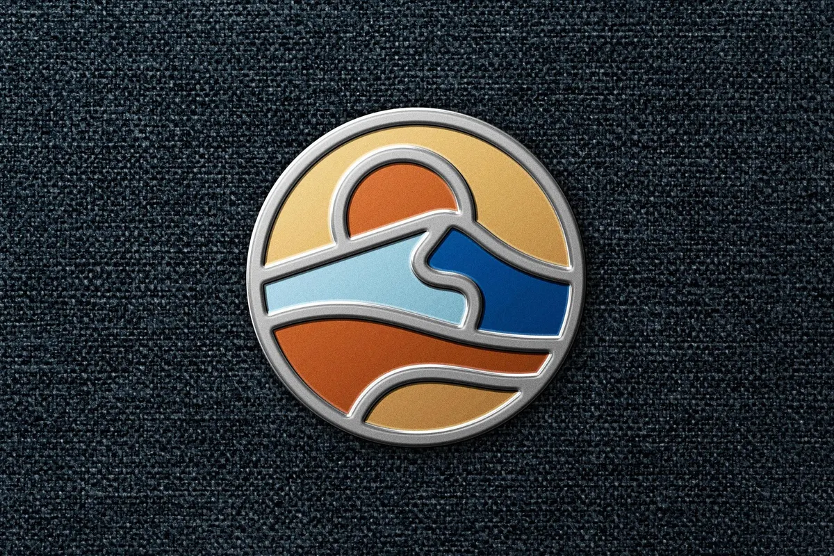 Enamel Pin Logo Mockup