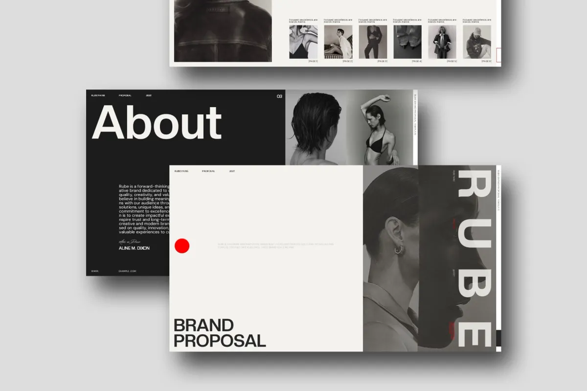 RUBE - Fashion Brand Proposal Template