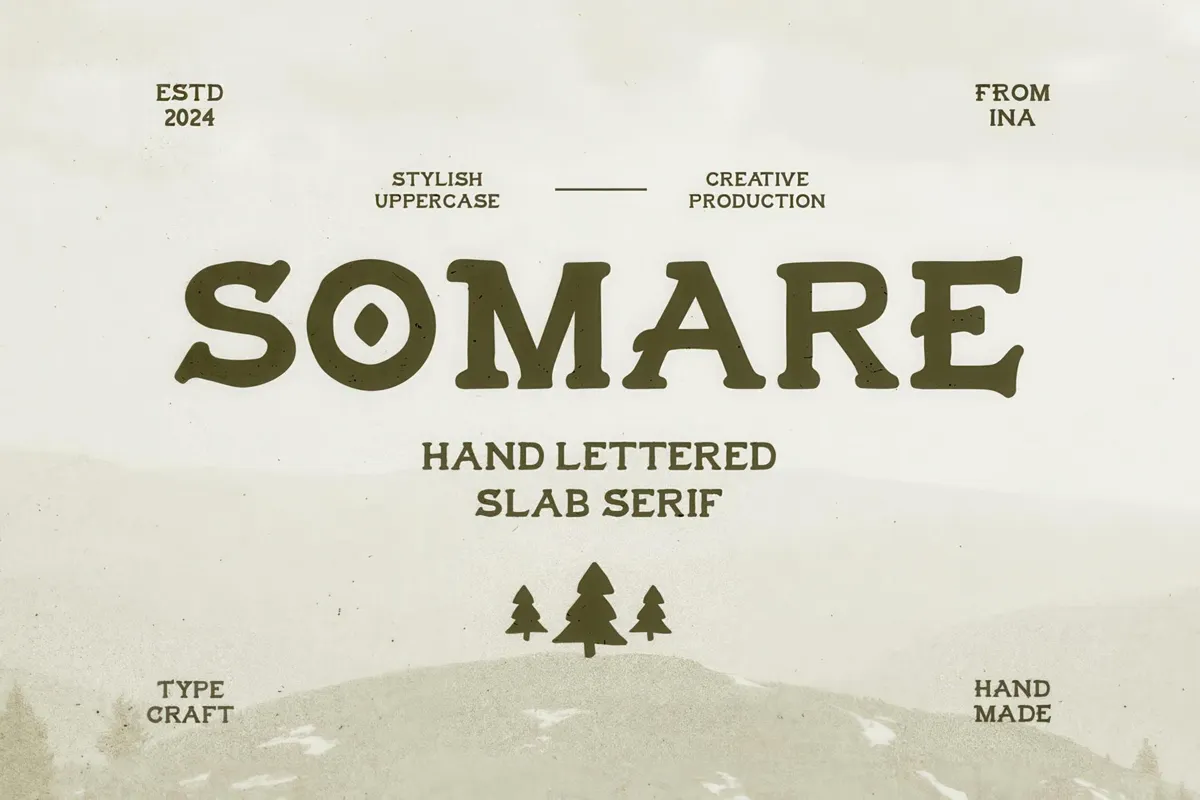 Somare — Hand-Lettered Slab Serif
