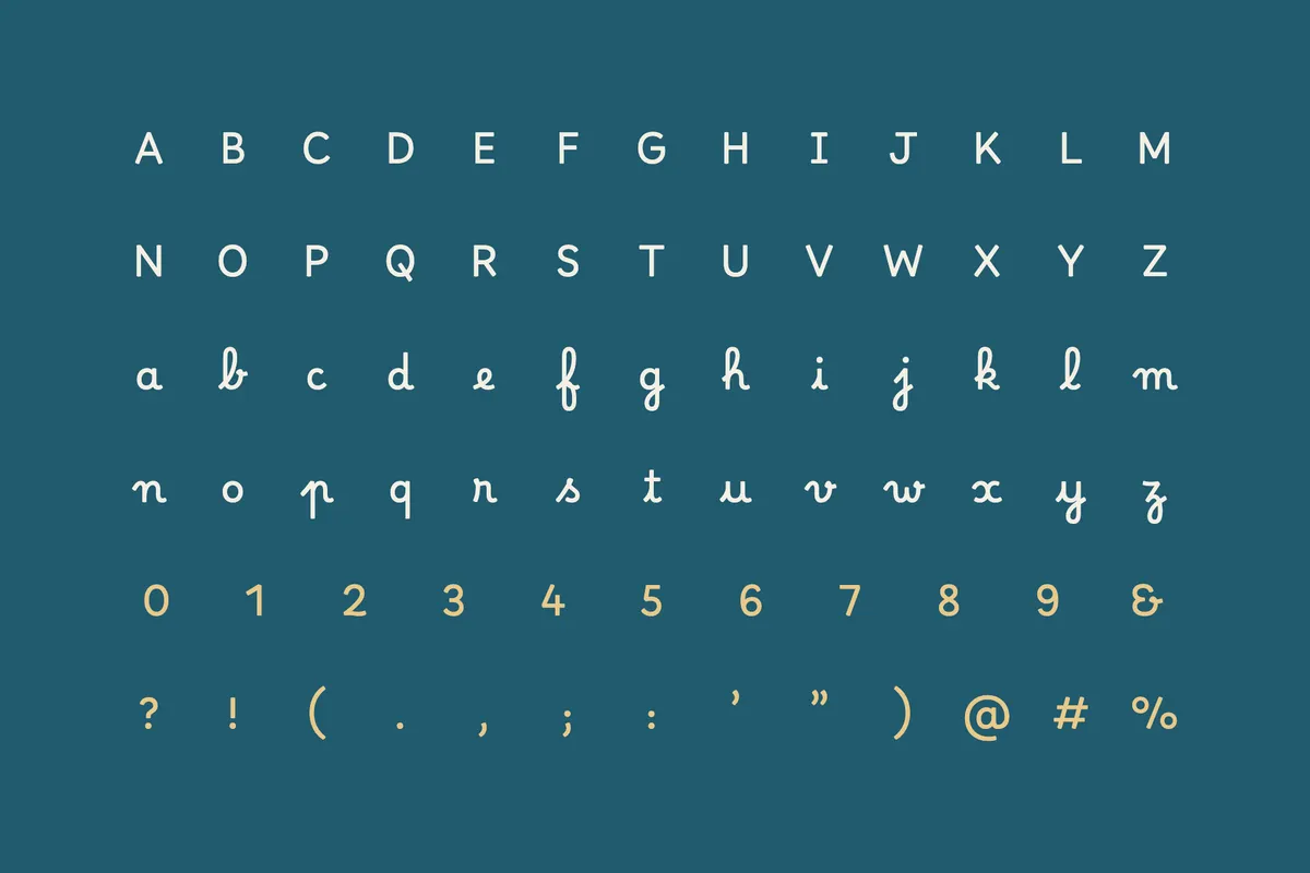 Borel — Free School Cursive Font