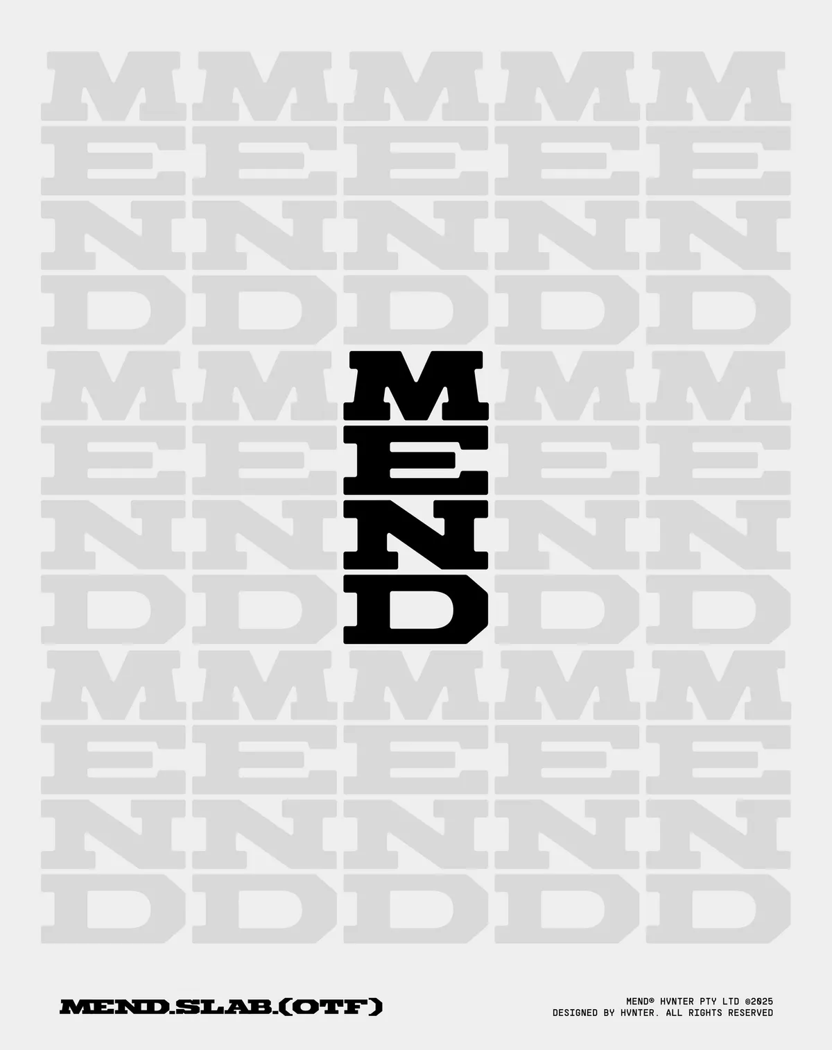 Mend Typeface