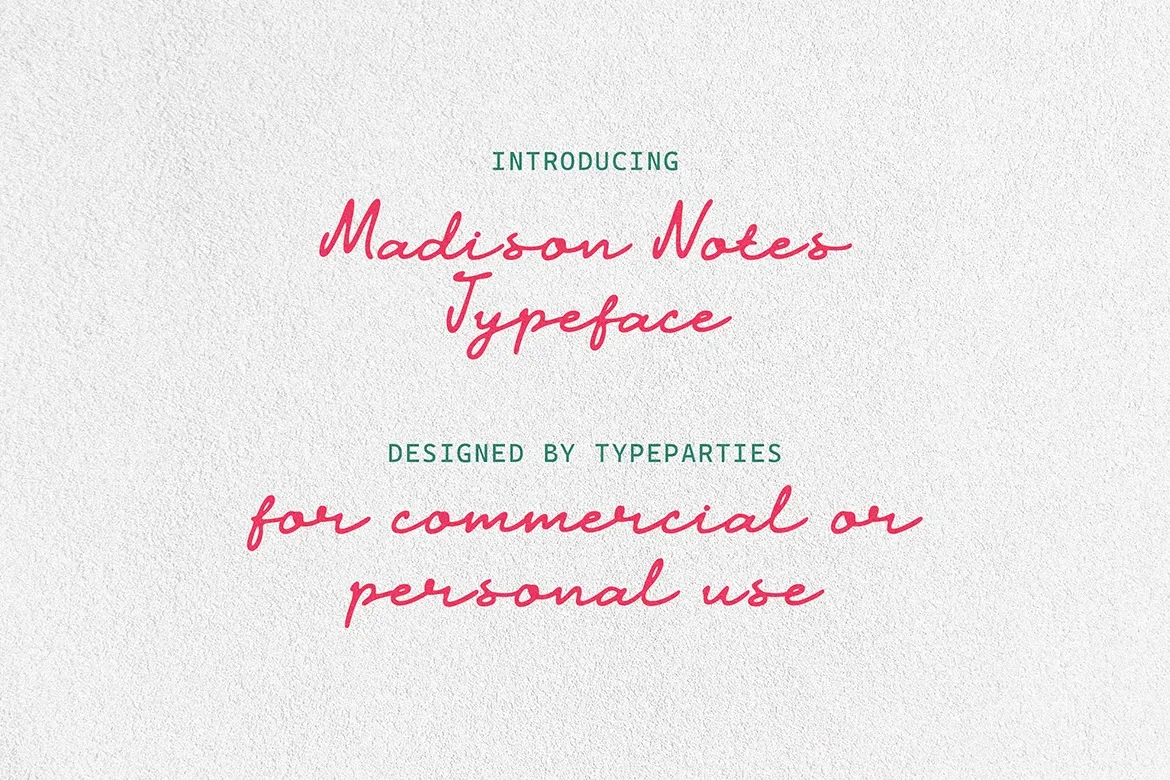Madison Notes - Handwritten Script Font