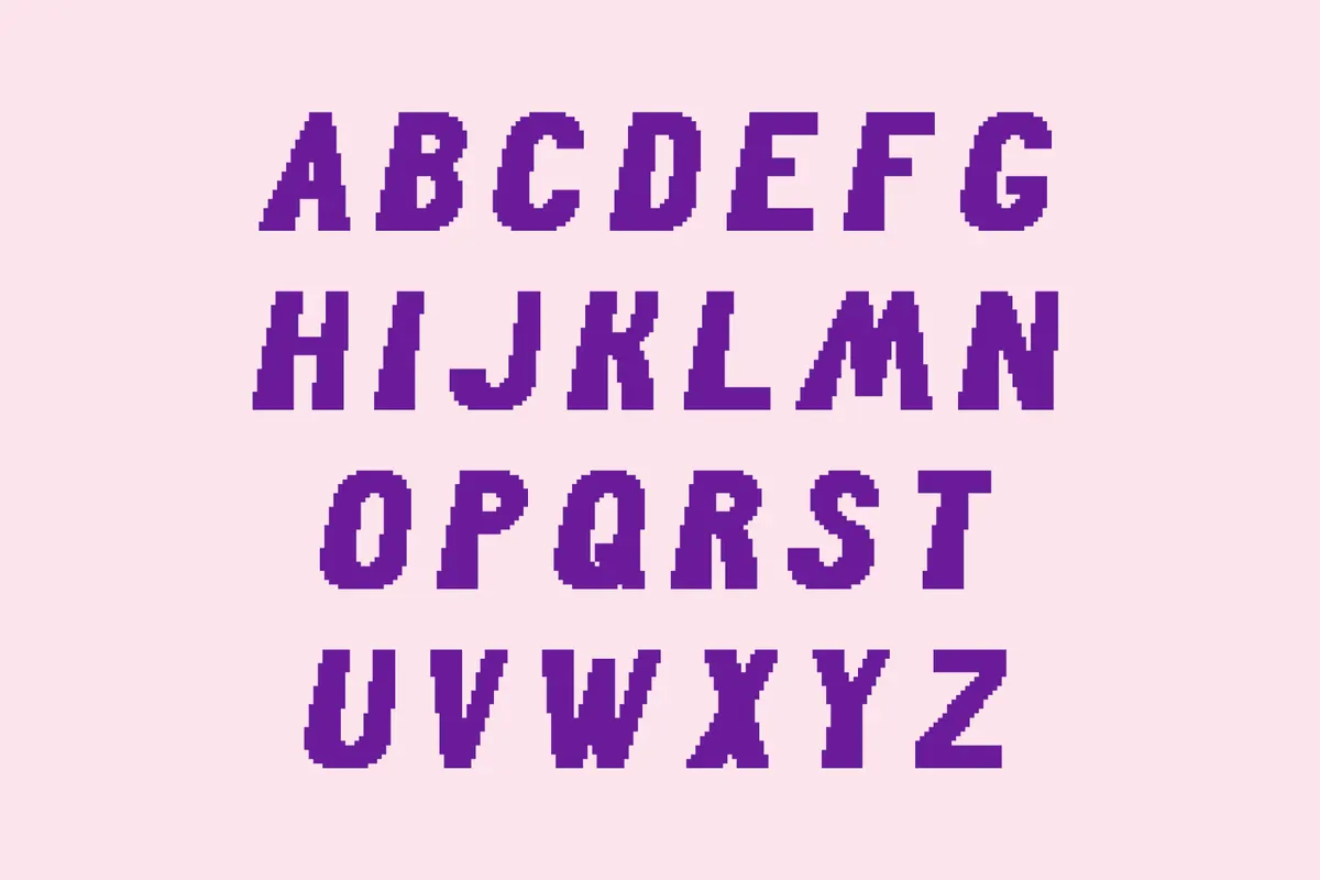 Cursyger - Pixel Gaming Font