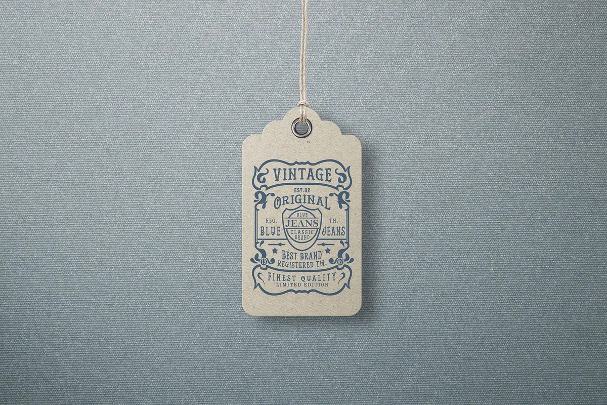 Garment Label Tag Mockups