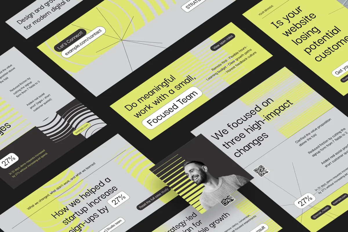 CANVA Digital Creative Agency LinkedIn Template