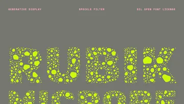 Rubik Microbe — Free Dotted Display Font