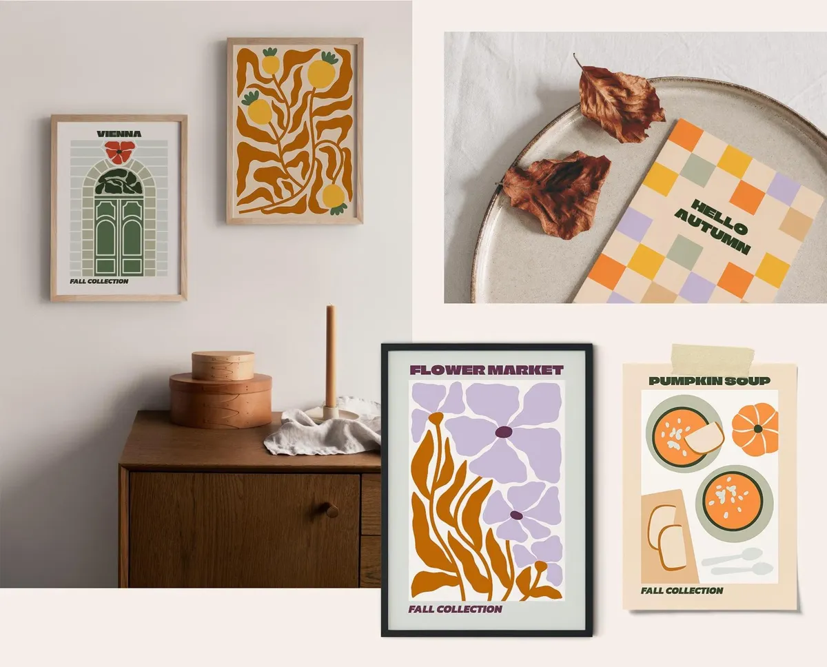 Fall Gallery Vector Poster Creator