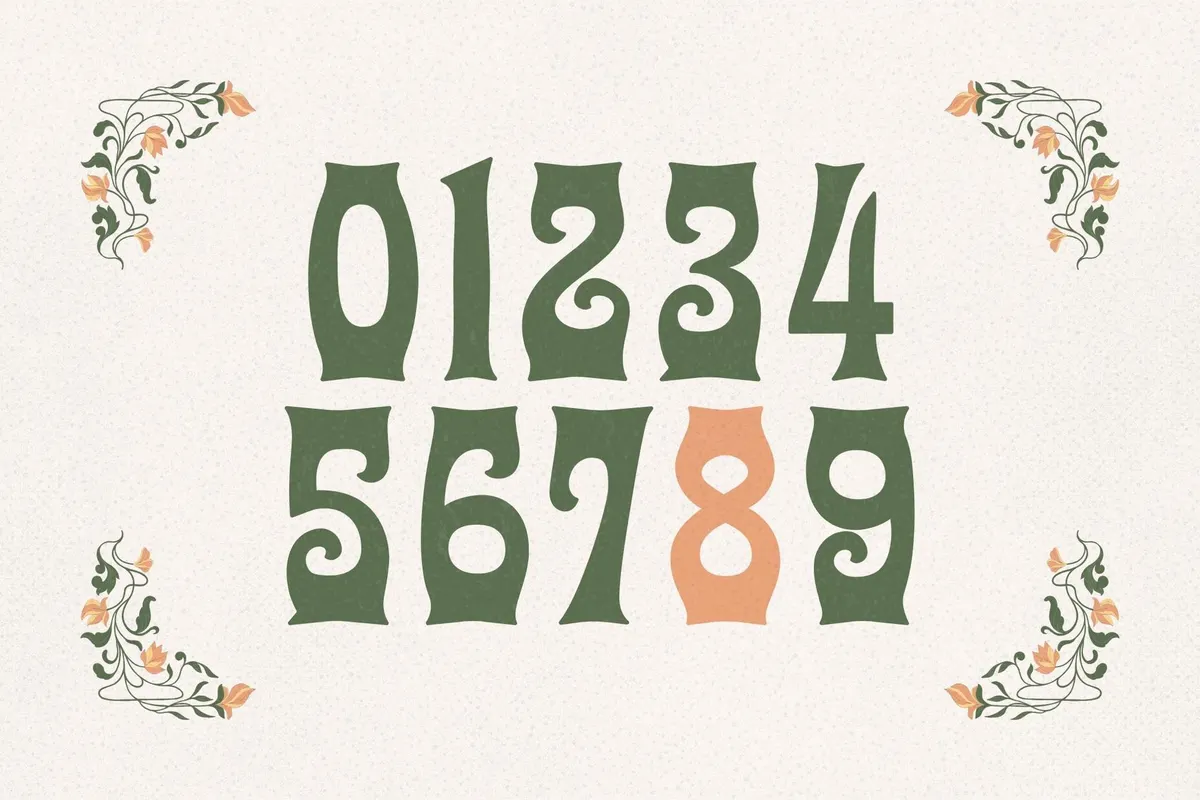 Fleur Royale - Art Nouveau Typeface