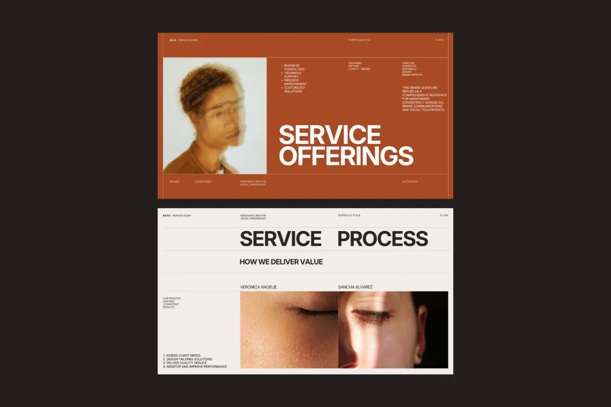 Baxa - Service Guide Presentation Template Pack