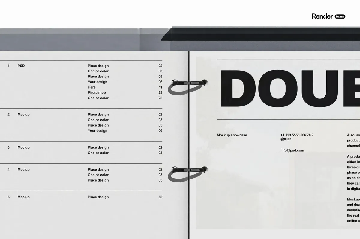 Binder Mockup Set