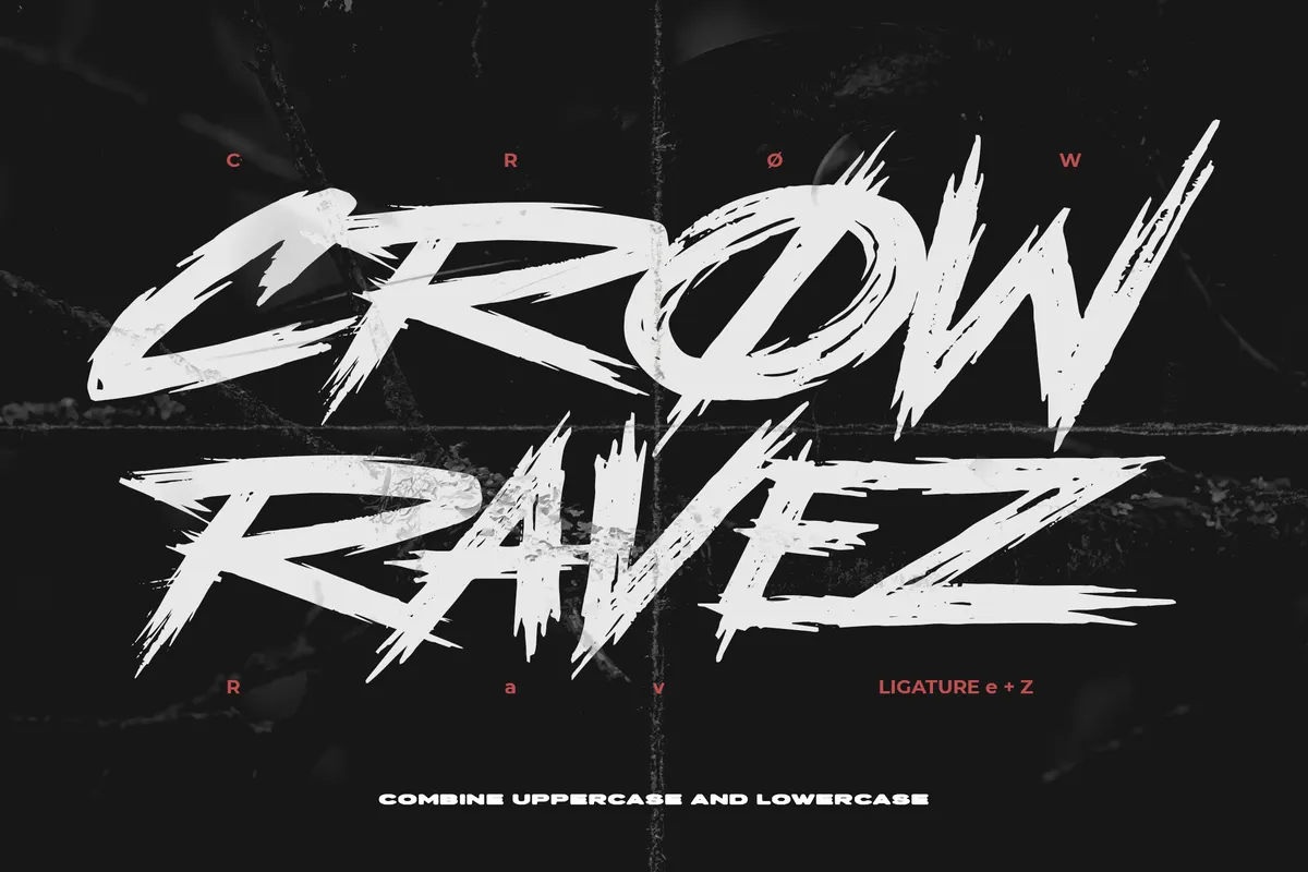 Smaxow - Brutal Rough Brush Font