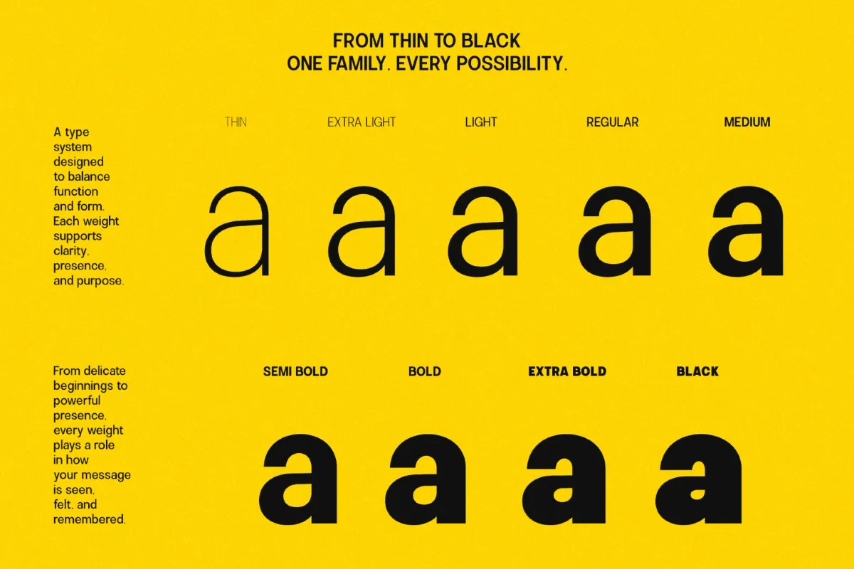 Calven - Geometric Sans Serif Font Family