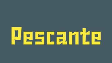 Pescante Block Font