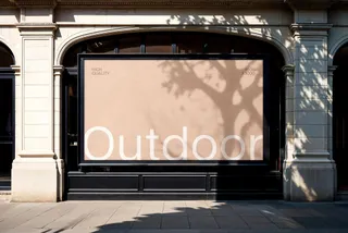 Outdoor Facade Billboard Mockup
