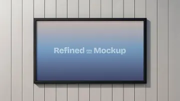 Minimalist Framed Wallscape Mockup