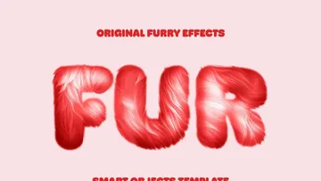 Soft Furry Text Effect