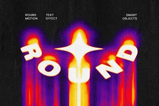 Circular Motion Blur Text Effect