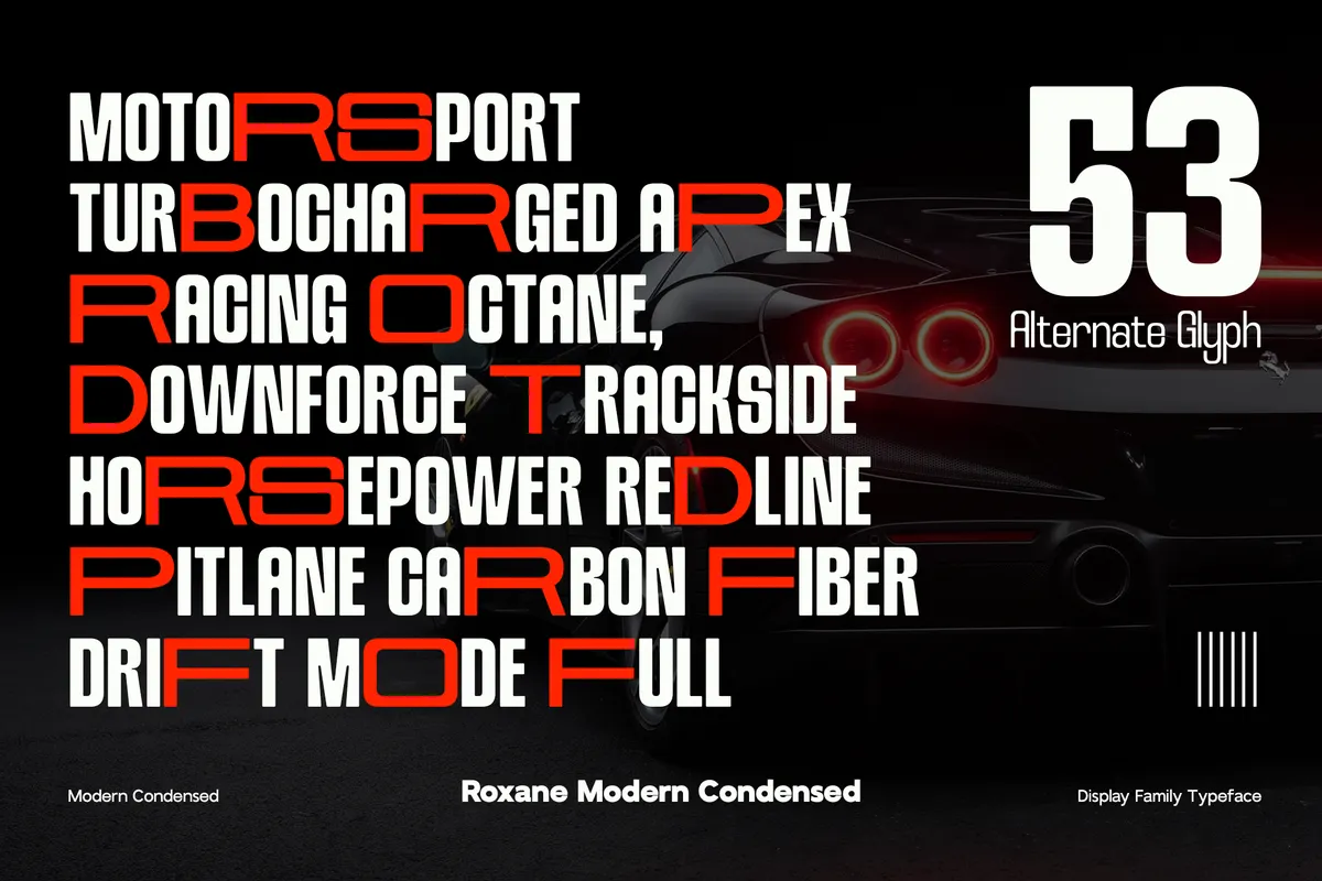 GC Roxane - Tall Condensed Display Font