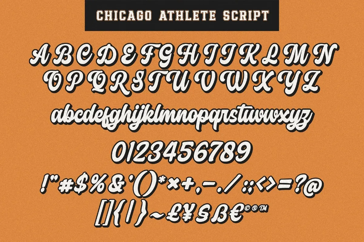 Chicago Athlete a Retro Sporty Font Duo