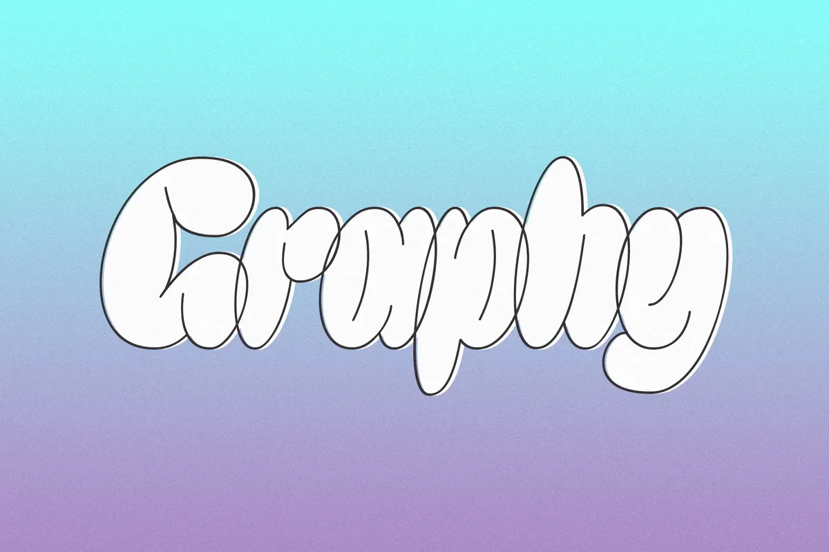 Graphy - Bubble Family Font