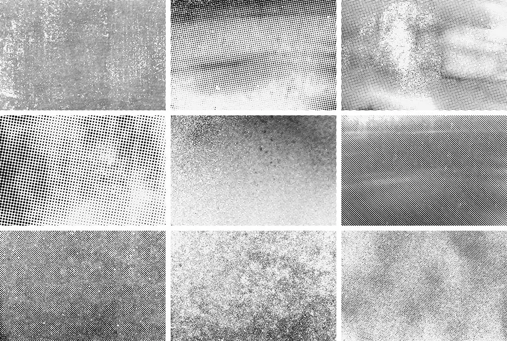 Halftone Textures Collection