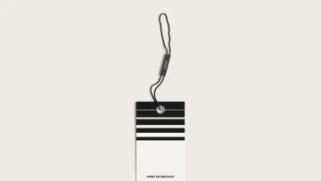 Top View Hang Tag Mockup