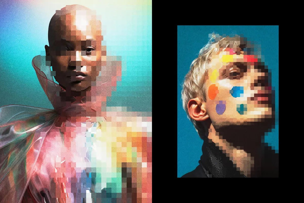 Pixels Overlay Photo Effect