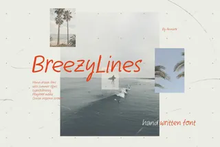 Breezy Lines — Handwritten Font